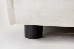 Großer Hussenhocker HEAVEN 100cm natur Leinenstoff