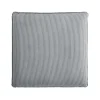 Großer Sitzhocker HEAVEN 100cm hellgrau Cord Federkern Sofahocker abnehmbarer Bezug