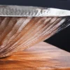 Handgearbeitete Deko Schale ORIENT 55cm silber Metall Hammerschlag Design