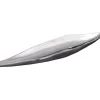 Handgearbeitete Deko Schale SILVER LEAF 80cm silber Aluminium