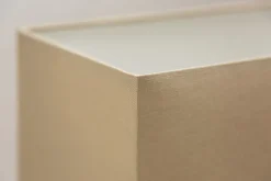 Handgearbeitete Tischlampe RIVERINE 80cm beige Treibholzfuß mit Leinenschirm