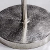 Handgearbeiteter Beistelltisch ABSTRACT LEAF 40cm silber