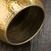 Handgearbeiteter Beistelltisch ORIENT 50cm gold Hammerschlag Design