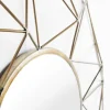 Handgearbeiteter Spiegel DIAMOND L 80cm messing aus Eisen im Retro Design