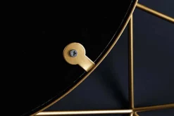 Handgearbeiteter Spiegel DIAMOND L 80cm gold aus Eisen im Retro Design
