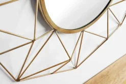 Handgearbeiteter Spiegel DIAMOND XL 90cm messing aus Eisen im Retro Design
