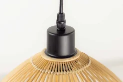 Handgefertigte Hängeleuchte ORGANIC LIVING 30cm natur rund Bambus Boho-Style