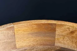 Handgefertigte Schale PURE NATURE 40cm natur Mangoholz rund mit Deckel Schmuck-Dose