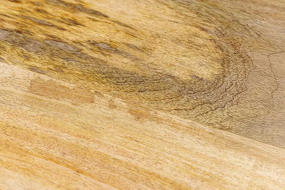 Handgefertigte Schale PURE NATURE 40cm natur Mangoholz rund mit Deckel Schmuck-Dose