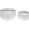 Handgefertigte Schalen 2er Set ORIENT silber Blumentopf im Hammerschlagdesign