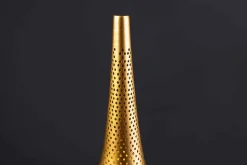Handgefertigte Stehlampe ORIENT LIVING 50cm gold Eisen Tropfenform