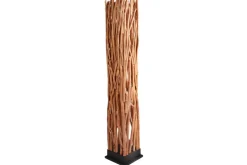 Handgefertigte Stehlampe NATURE ART 173cm aus Longan-Massivholz
