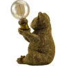 Handgefertigte Tischlampe KOALA 35cm gold Skulptur