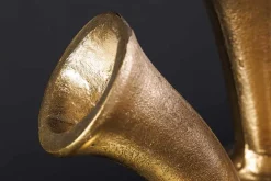 Handgefertigte Vase KIYA 35cm gold mit sieben Öffnungen Blumenvase