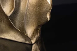 Handgefertigte Vase LIQUID 30cm gold Metall Hammerschlag Design