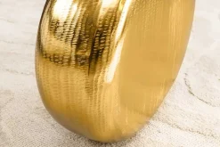 Handgefertigte Vase ORIENT L 50cm gold Metall Hammerschlag Design