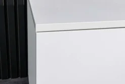 Hängendes TV-Board LOFT 160cm weiß natur drei Fächer mit Schublade