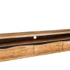 Hängendes TV-Lowboard MAMMUT 160cm braun Akazie honey finish Massivholz Baumkante