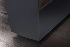 Imposanter Esstisch ZEUS 210cm natur Eiche schwarz mit U-Gestell Metall