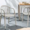 In- und Outdoor Gartenstuhl STUDIO ITALIA taupe stapelbar wetterfest