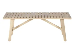 In- und Outdoor Sitzbank BALI 110cm natur hell Akazienholz wetterfest Balkonbank