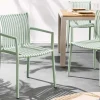 In- und Outdoor Stuhl STUDIO ITALIA salbei stapelbar wetterfest Gartenstuhl