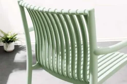 In- und Outdoor Stuhl STUDIO ITALIA salbei stapelbar wetterfest Gartenstuhl