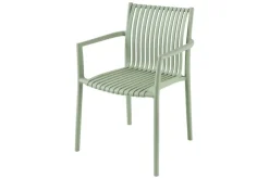 In- und Outdoor Stuhl STUDIO ITALIA salbei stapelbar wetterfest Gartenstuhl