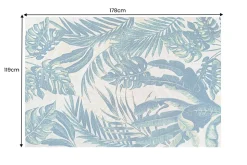 In- und Outdoor Teppich LEAF 180x120cm grün beige Blatt-Design Läufer wetterfest
