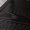 Industrial Bücherregal SLIM LINE 185cm Esche schwarz sechs Regalböden