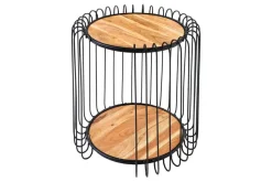 Industrial Beistelltisch TRUE ELEMENTS 50cm natur Akazie Massivholz