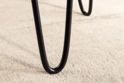 Industrial Beistelltisch GOA 40cm natur Akazie Massivholz Baumstamm rund Hairpin Legs