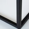 Industrial Couchtisch ARCHITECTURE 100cm Wildeiche geölt schwarzes Metallgestell Massivholz