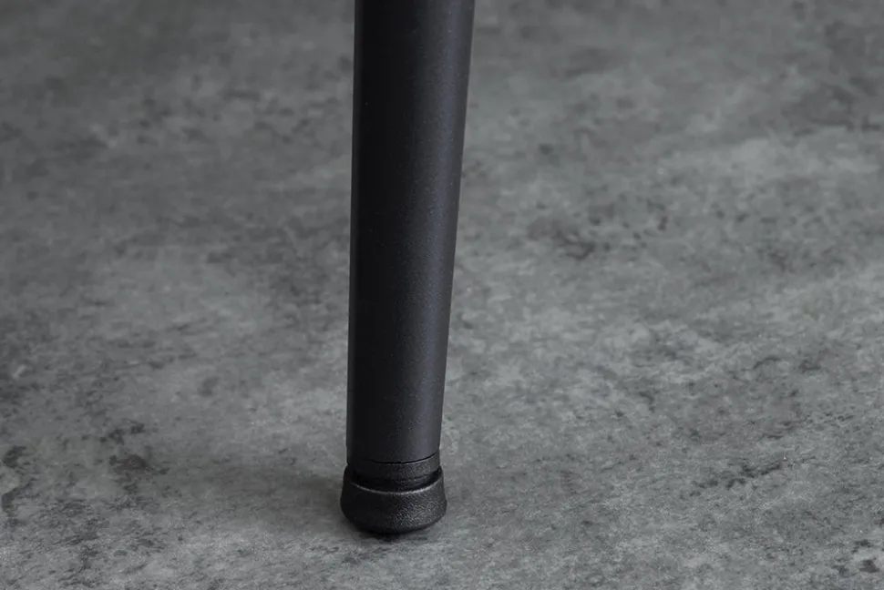 Industrial Esstisch APARTMENT 140cm grau Beton-Design schwarzes Metallgestell