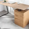 Industrial Schreibtisch STUDIO 160cm Eichenoptik mit 3 Schubladen