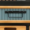 Industrial Schubladenschrank SECRETS 95cm natur braun schwarz Metall Pinienholz Kommode