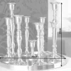 Kerzenständer MODERN BAROCK 30cm 9-flammig silber Aluminium poliert Kerzenhalter Deko-Platte