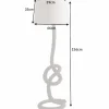 Maritime Stehlampe SEVEN SEAS 158cm Seil-Stehleuchte Leinenschirm