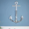 Maritime Wanddekoration SEVEN SEAS 70cm silber 3D Anker