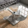 Maritimer Couchtisch OCEAN L 85cm silber antik Schiffsschraube mit Glasplatte