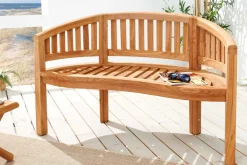 Massive Gartenbank EMPIRE TEAK 120cm natur Teakholz