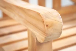 Massive Gartenbank EMPIRE TEAK 120cm Teakholz mit Ankerdesign