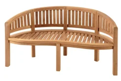 Massive Gartenbank XXL EMPIRE TEAK 150cm natur Teakholz