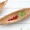 Massive Schale NATURE BOAT 60cm natur Teakholz Wurzelholz