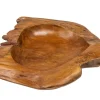 Massive Schale NATURE ROOT 40cm natur Teakholz Wurzelholz