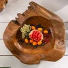 Massive Schale NATURE ROOT 50cm natur Teakholz Wurzelholz