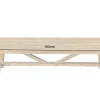 Massive Sitzbank RIVIERA 180cm natur recyceltes Pinienholz Landhaus-Stil