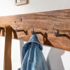 Massive Wandgarderobe HEMINGWAY XL 90cm natur recyceltes Massivholz