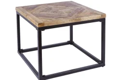 Massiver Beistelltisch INFINITY HOME 60cm Mangoholz Industrial Design