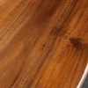 Massiver Esstisch GENESIS 160cm braun Akazienholz schwarz X-Gestell Baumkante